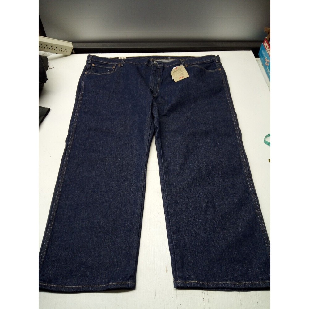 New Levi`s Western Fit Blue Jeans Size 54x30 Stretch